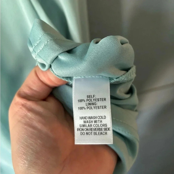 Lulu’s, cross back, teal, polyester, strappy, size small - Picture 7 of 12